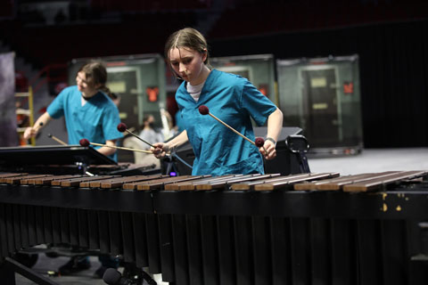 McCracken County Indoor Percussion  performing
