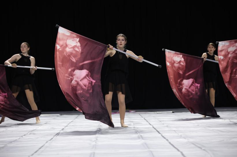 James Clemens JV Winter Guard performing
