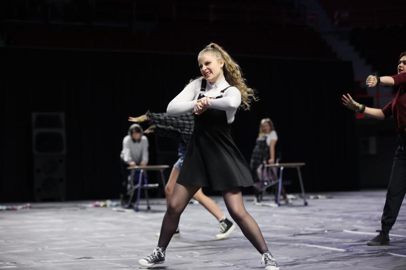 Summit AAA Winter Guard performing