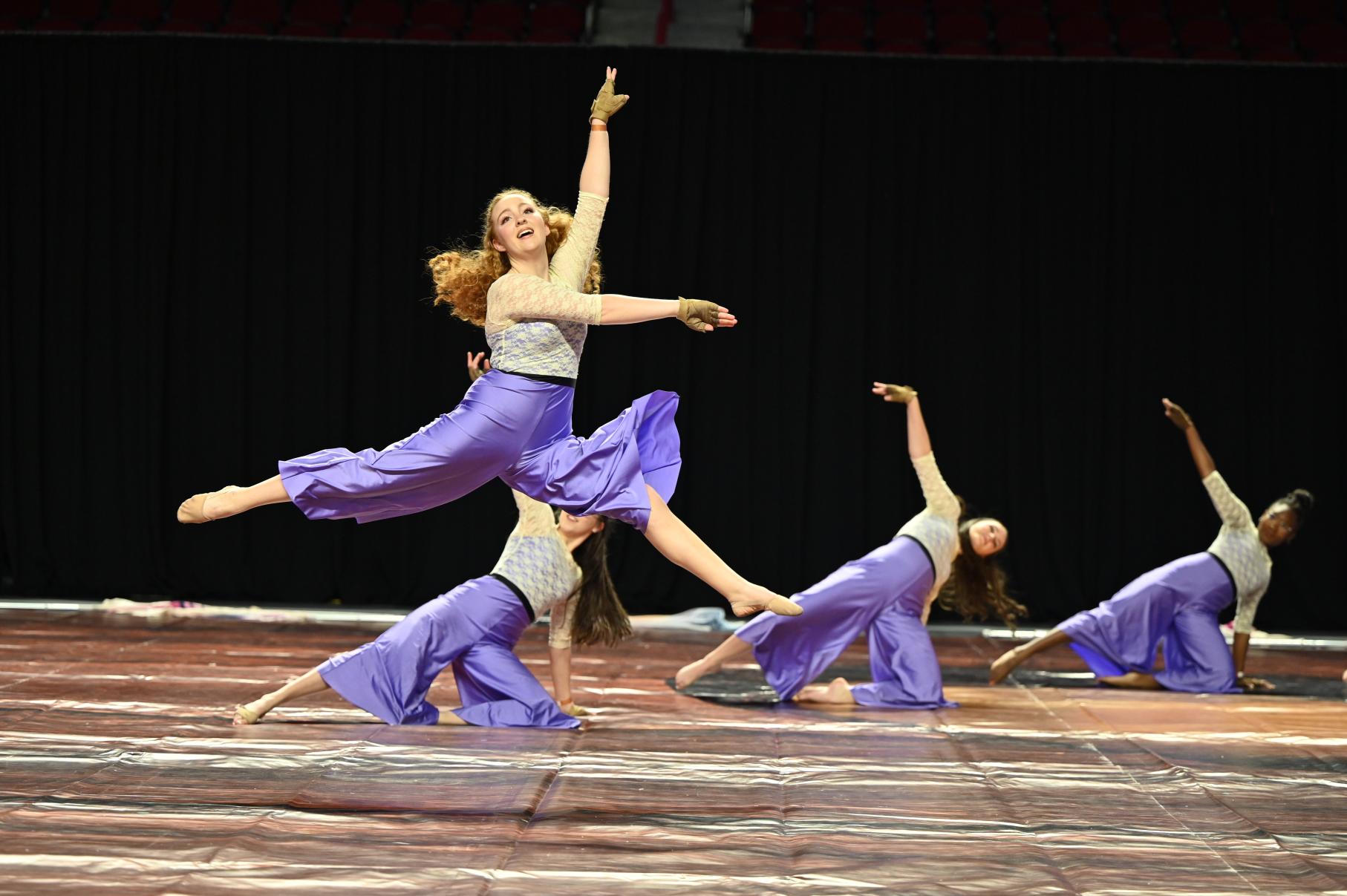Bob Jones HS Winter Guard performing