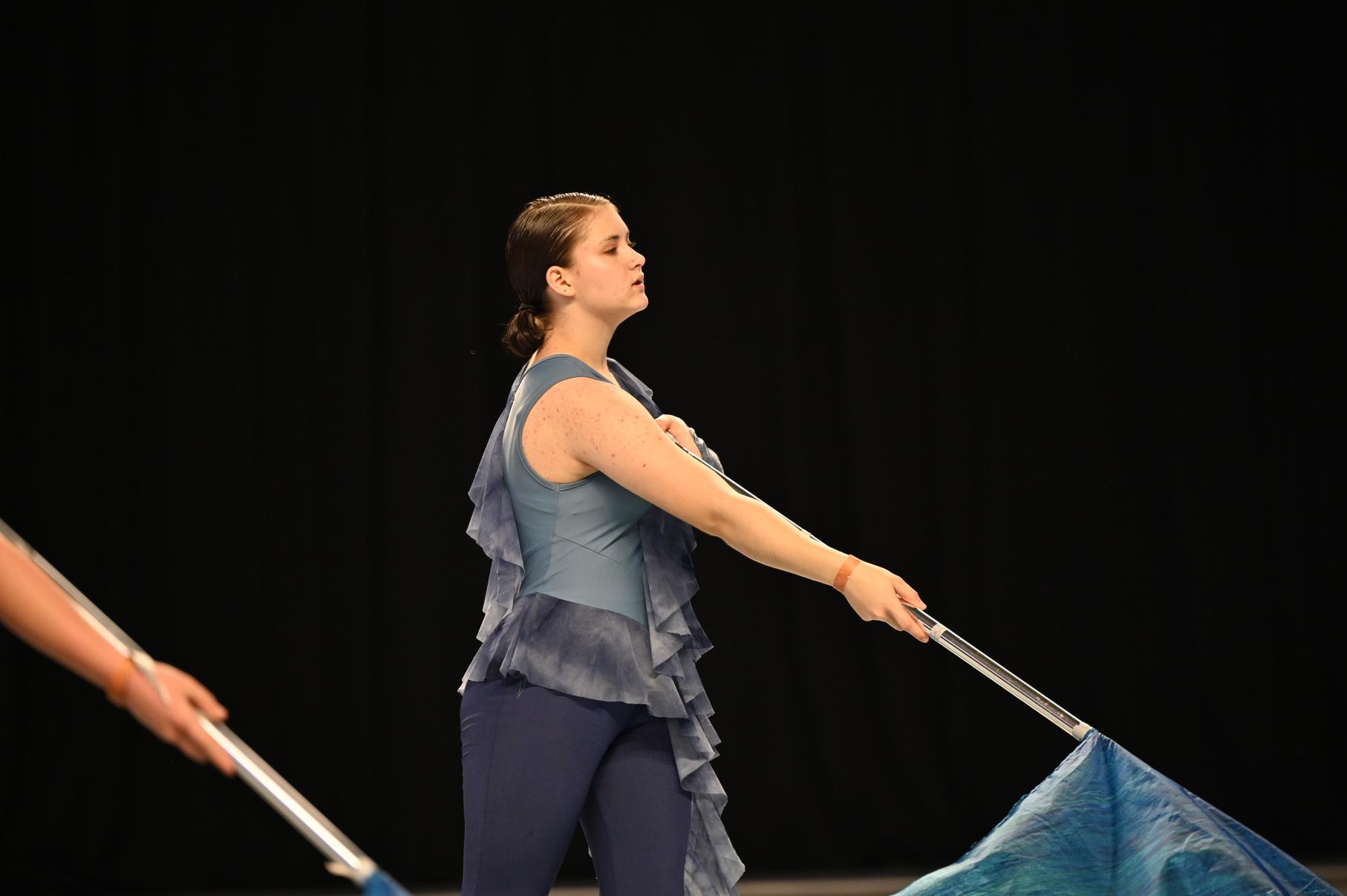 Hart County Parfait Winter Guard performing