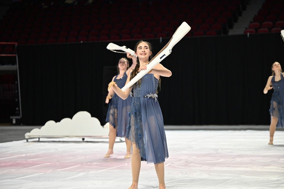 James Clemens JV Winter Guard performing