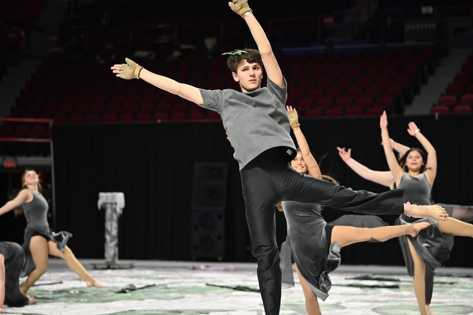 Murray JV Winter Guard performing