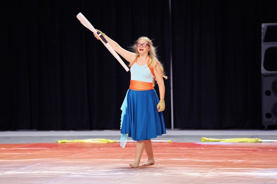 Guntown Middle School Color Guard performing