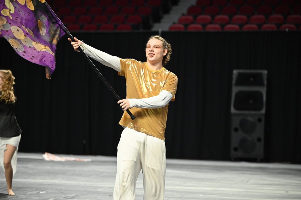 Caverna High School Winter Guard performing