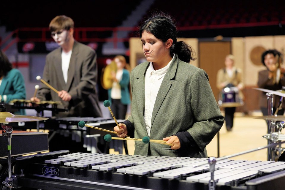 Columbia Central Indoor Percussion performing