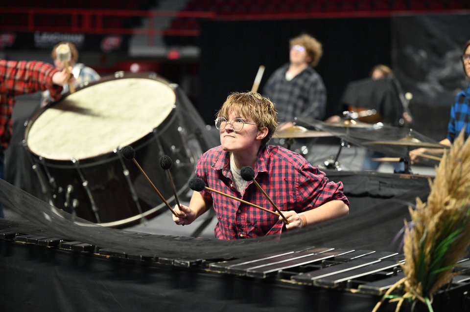 Grayson County Indoor Percussion  performing