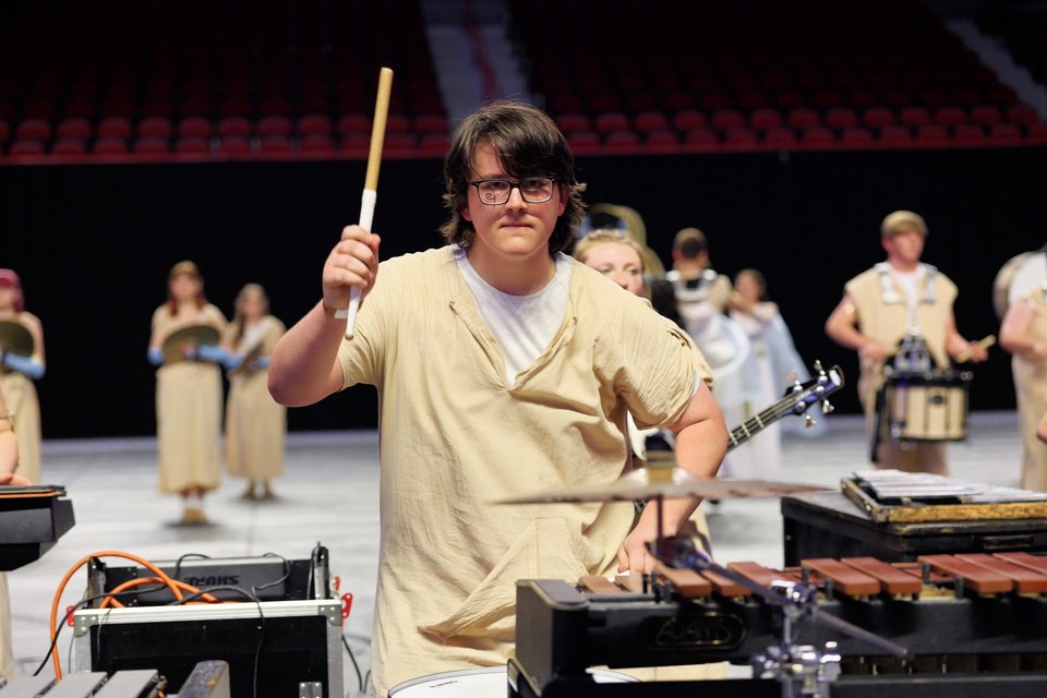 Athens Indoor Percussion performing
