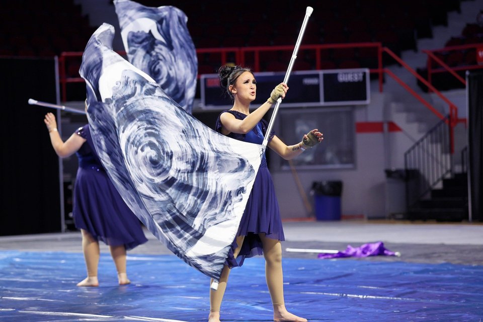 Butler County Winter Guard performing