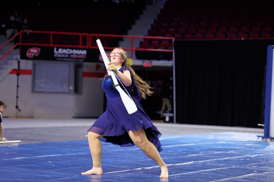 Butler County Winter Guard performing