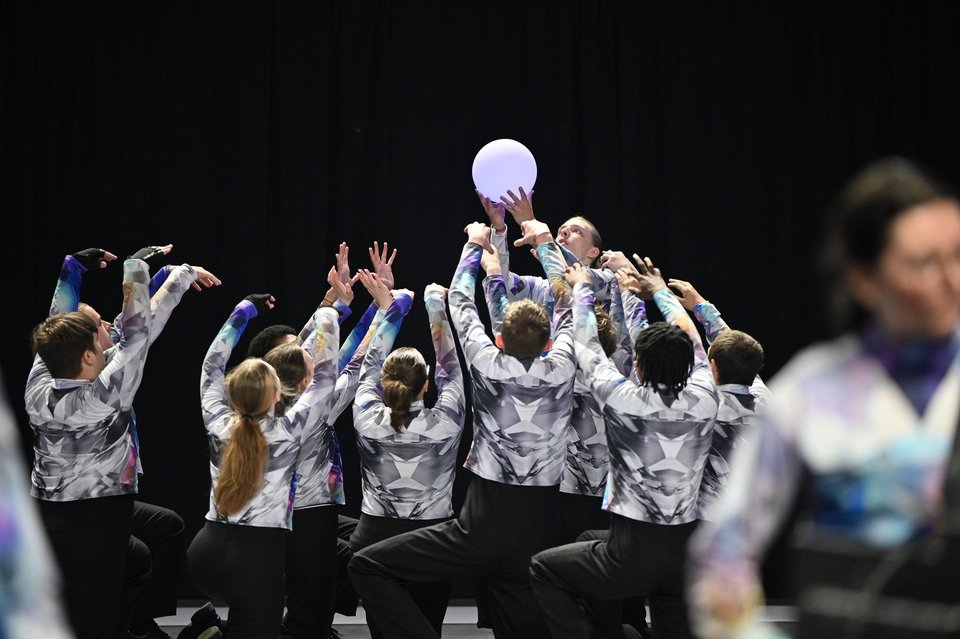 Gibson County Consolidated Indoor Percussion performing
