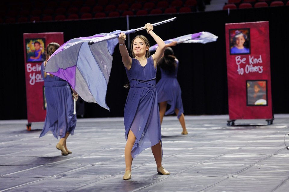 Sparkman Winter Guard performing