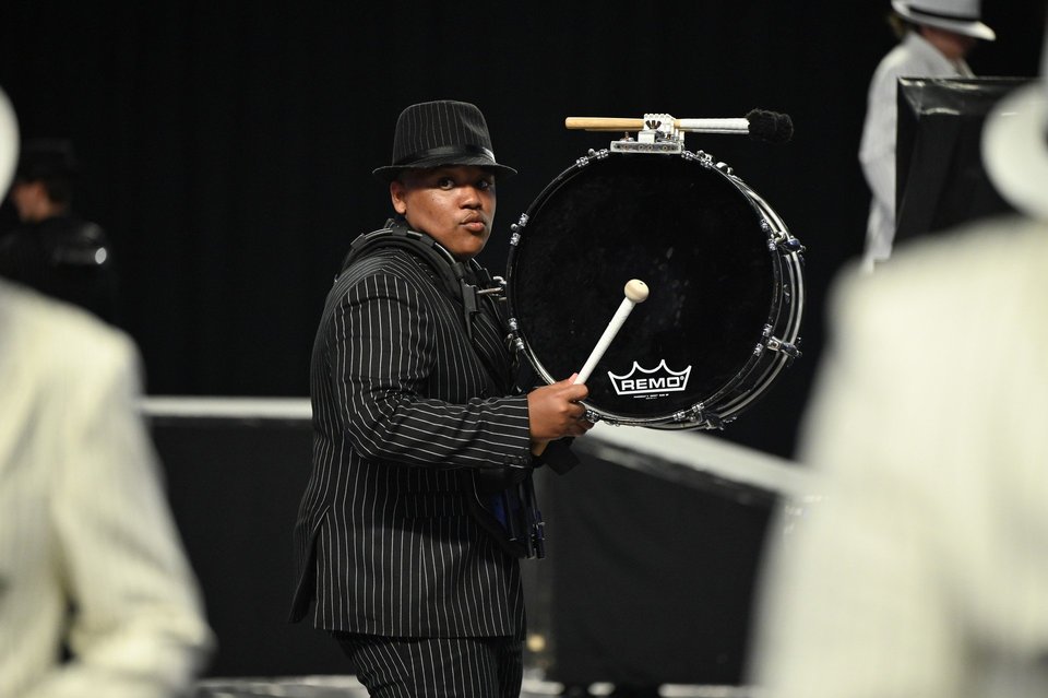 Oak Grove Indoor Drumline performing