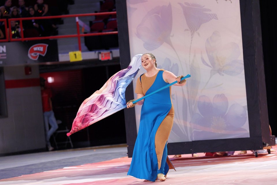 Franklin HS Winter Guard performing
