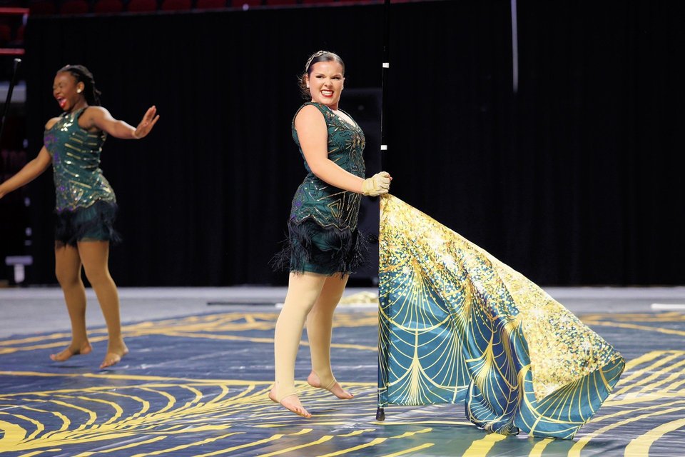 Oak Mountain HS Winter Guard performing
