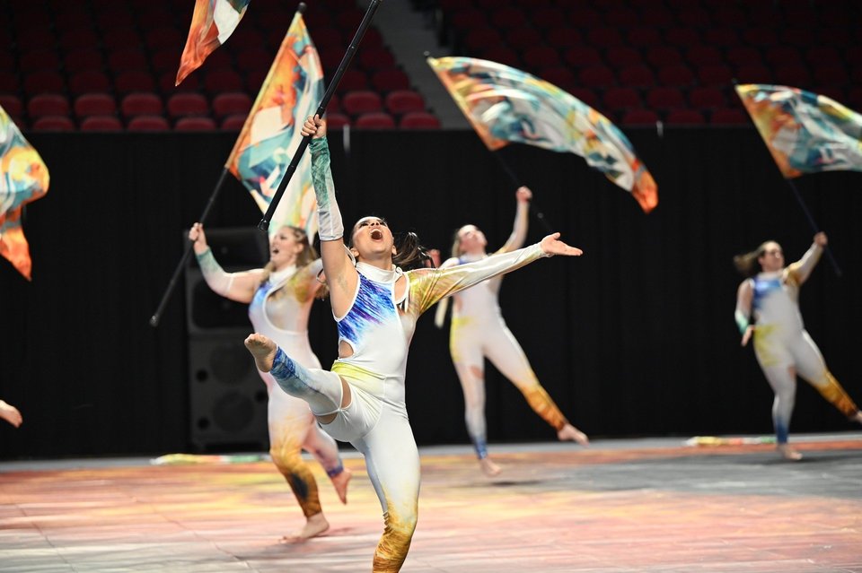 Eklipse Winter Guard performing