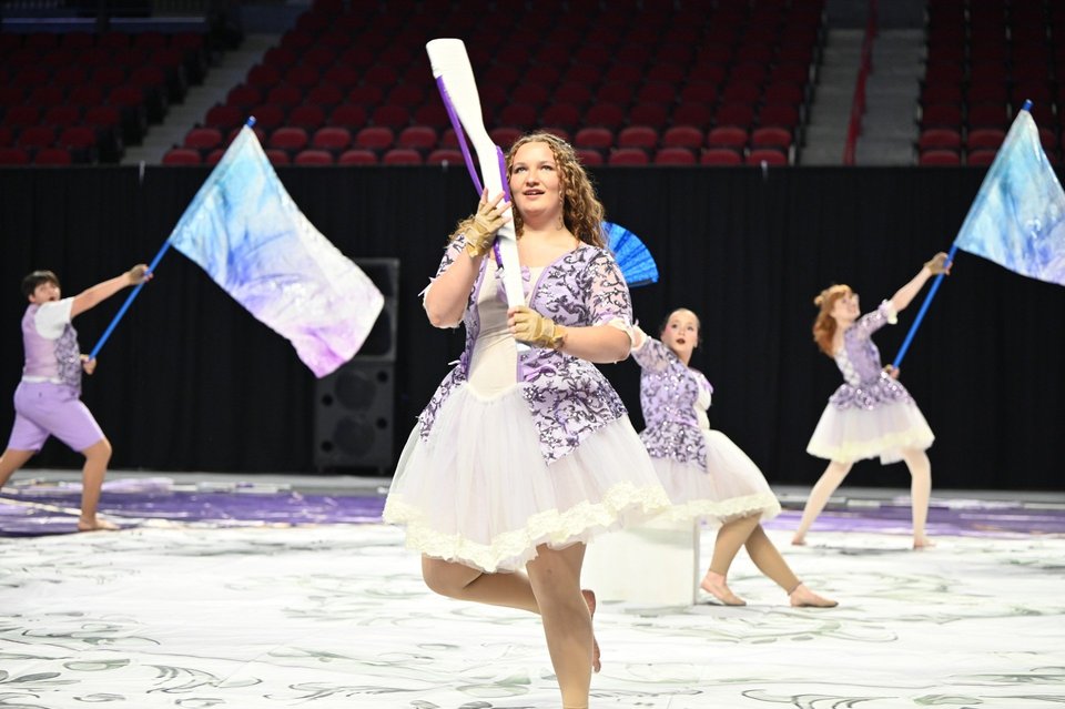 Murray Varsity Winter Guard  performing