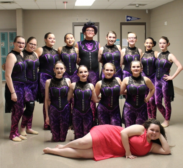 Waverly McEwen HS combined Winter Guard photo